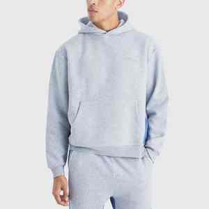 Nueva moda para hombre pulóver con capucha pantalones acampanados algodón polar lavado ácido impreso diseño personalizado estilo callejero Panel trabajo Regular - Product Image 1