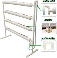 Kit de culture hydroponique 36 sites équipement hydroponique de jardin équipement hydroponique avec pompe 110V