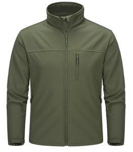 Veste en cuir de haute qualité de style urbain avec col montant et logo personnalisé, tissu en toile, service OEM/ODM pour hommes - Product Image 3