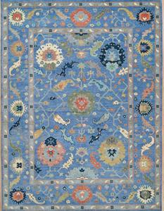 Tapis en laine pure tissés à la main, laine filée à la main, tapis de qualité supérieure, design Ushak, couleur unie, antidérapant, lavable, taille personnalisée, sol de la maison - Product Image 3