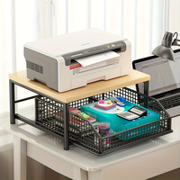 Étagère de rangement de bureau à un seul niveau, organisateur de café, étagère pour épices de cuisine et rangement sur comptoir