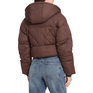 Veste matelassée courte pour femme, saison hivernale, vente en gros, design personnalisé, vestes à bulles unisexes, veste à bulles légère en duvet, 2026 - Product Image 4