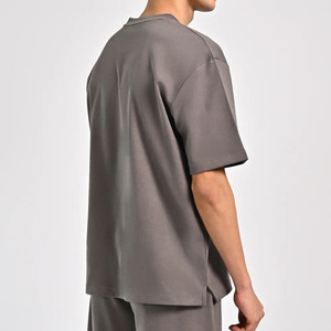 Camiseta de algodón 100% de alta calidad para hombre, camisetas de algodón con cuello redondo de corte regular, camiseta de moda de verano 2025 - Product Image 3