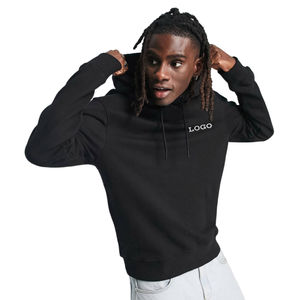 Sudadera con Capucha para Hombre, 100% Algodón, 350 g/m², Diseño de Logotipo de Araña con Pedrería, Invierno, Venta al Por Mayor, Personalizable OEM - Product Image 3