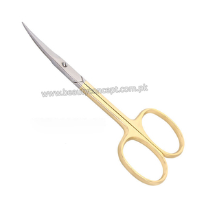 Ciseaux à cuticules multifonctionnels en acier inoxydable à lame courbée pour droitiers, durables, pour nail art et manucure - Product Image 5