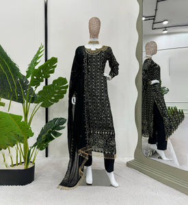 ชุดส่าหรีผู้หญิง PinkCityBlocks ผ้าโมดอล แบบกลับด้านได้ แห้งเร็ว ทรงหลวม เหมาะสำหรับงานปาร์ตี้ งานแต่งงาน งานดิวาลี มีสินค้าพร้อมส่ง - Product Image 1