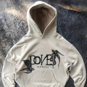 Sudaderas con capucha con hombros caídos de gran tamaño sudaderas diseño personalizado Boxy Fit en blanco liso personalizado Puff estampado algodón sudaderas con capucha fabricante - Product Image 1