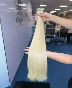 Extensiones de Cabello Virgen Vietnamita Remy, Super Double Drawn, Colores Rubios, Cierre de Encaje, Trama Recta Individual - Product Image 6