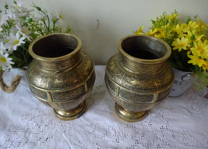 Jardinières et pots en laiton indien à usages multiples pour la décoration de la maison et des mariages, jardinières en métal, décoration de plantes vertes - Product Image 2