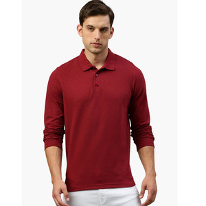 Uniforme de polo à manches longues décontracté vierge personnalisé uni 100% coton polos polo de haute qualité avec logo personnalisé en gros - Product Image 3