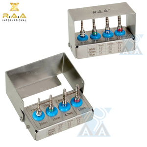 Dental Tissue <b>Punch</b> Kit Metal Surgical Instrument <b>Set</b> with Bur Holder CE Certified Class I Manual Dental Surgery Tools - Product Image 4