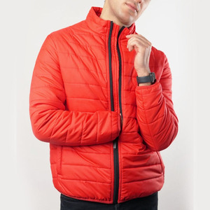 Chaqueta Bomber gruesa de invierno para hombre personalizada, transpirable, 300g, cierre de cremallera, Cuello acolchado sintético de alta calidad con capucha frontal - Product Image 3