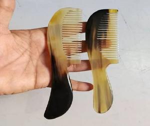 Cadeau de Noël Peigne en corne naturelle fabriqué à la main pour coiffer les cheveux en véritable peigne en corne de bœuf de buffle fabriqué en Inde - Product Image 6