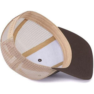 หมวกเบสบอลสำหรับผู้ชายผู้หญิงผ้าแคนวาสหนังสีน้ำตาลเนื้อผ้าลำลองออกแบบโลโก้ได้ตามต้องการ - Product Image 5