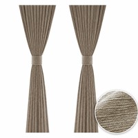 Tissu de rideau jacquard à rayures verticales teintes, occultant à 70-90%, en chenille personnalisée, écologique, pour fenêtre de chambre