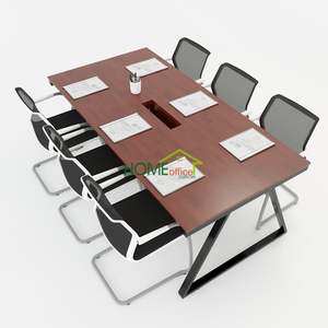 HBTH012 Trapeze II Concept Assembly Meeting <b>Table</b> Modern Chinese Design 200x100 Oval <b>Office</b> Furniture for Conference Room - Product Image 1