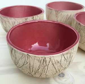 Tendance Grand Bol En Céramique Pour La Maison Hôtel Restaurant Ustensiles De Cuisine Chocolat Bol De Service Couleur Rose Bols En Céramique De Forme Ronde - Product Image 4