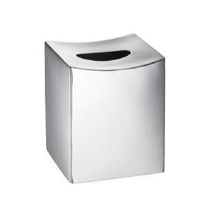 Caja de pañuelos de Metal plateado, para sala de estar, baño, escritorio de coche hecho a mano con excelente acabado, tamaño cuadrado - Product Image 3