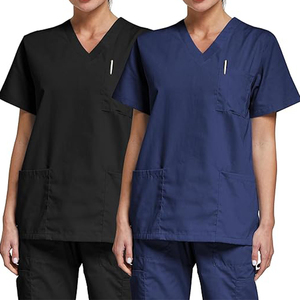 Nouveautés OEM – Uniformes médicaux personnalisés unisexes en polyester et coton, tissés, pour infirmières, médecins et personnel hospitalier, imprimés - Product Image 1