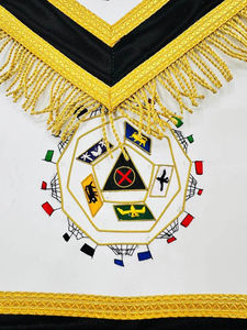 Delantal Masónico de Alambre de Lujo Personalizado para Maestro Masón, Regalia, Precio Directo de Fábrica de Proveedor de Pakistán - Product Image 5