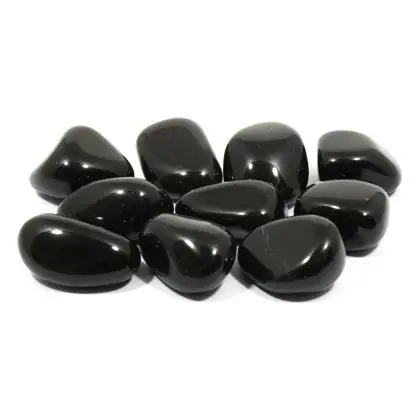 High Quality Black Obsidian Tumbled Gemstone for wholesale Buy Online From New Star Agate : Wholesale Obsidian Gemstone Tumble