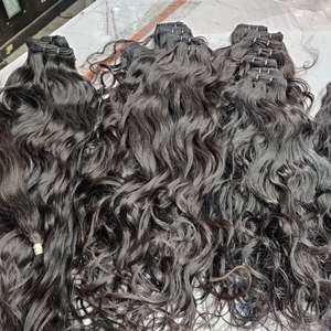 Extensiones de Cabello Indio Remy Virgen de Lujo, Mechones Dobles Cosidos a Máquina, Naturales, Lisos y Ondulados, Marca VGP, Venta al Por Mayor de Fábrica - Product Image 3