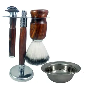 Double Edge Safety <b>Razor</b> Aluminium <b>Set</b> Handle Metal Classical Rose Gold <b>Razor</b> - Product Image 1