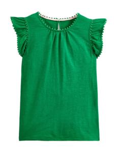 เสื้อยืดแขนมีระบายสำหรับผู้หญิงเสื้อผ้าสตรีขนาดใหญ่พิเศษสำหรับ100% เสื้อแขนมีพู่ผ้าคอตตอน - Product Image 3