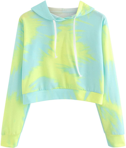 Best Quality Women <b>Winter</b> Crop <b>Top</b> Hoodie 100% Cotton Fleece Custom Front Logo Y2K Style for Sale - Product Image 3
