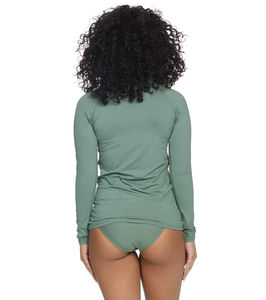 Wholesale UPF50+ Sun Protection Surf Suit Women's Long Sleeve <b>Rash</b> <b>Guard</b> <b>Swimsuit</b> OEM Service Quick Dry Breathable Eco-Friendly - Product Image 3