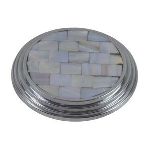 Haute demande Meilleure qualité forme ronde vadrouille en métal et émail dessous de verre Excellente conception Article à forte demande Prix bas - Product Image 1