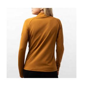 Camiseta de manga larga ecuestre transpirable de alta calidad, Top de capa Base para montar a caballo, camisa con cremallera para mujer - Product Image 3