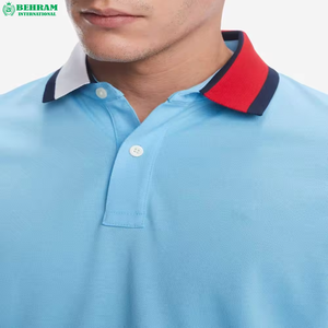 Chemises à col roulé pour hommes, nouvelle mode, personnalisées, de haute qualité, respirantes, en coton, imprimées, couleur et logo personnalisés, séchage rapide - Product Image 6