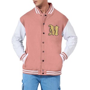 <b>Men's</b> Fashion Slim Fit Cotton Varsity <b>Jackets</b> for Man Stand Collar Letterman Sportswear College Baseball <b>Jacket</b> For <b>Men</b> - Product Image 6