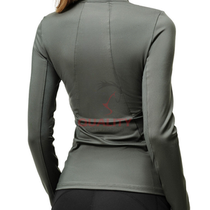 Camisa atlética Ecuestre para montar a caballo para mujer, ligera y elegante, tela elástica transpirable, cómoda camiseta que absorbe la humedad - Product Image 5