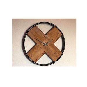 นาฬิกาแขวนผนังไม้สำหรับตกแต่งบ้านสำนักงานและห้องนั่งเล่น - Product Image 1