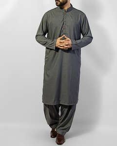 Coton pakistanais Shalwar Kameez ethnique été hiver vêtements musulmans hommes élégant Shalwar Kameez vente en gros - Product Image 2