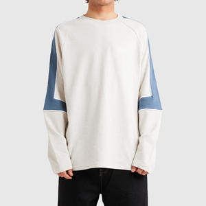 Nouvelle mode 2025 dernière surdimensionné coton mélangé hommes sweats surdimensionnés vêtements d'hiver Logo personnalisé surdimensionné sweats unis - Product Image 1