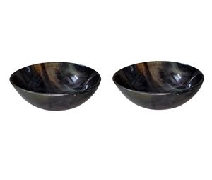 Abordable bol en corne de buffle de haute qualité sculpté à la main en corne de buffle ou corne de boeuf toutes les tailles disponibles pour le service et la décoration - Product Image 1