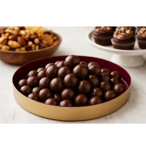 ถาดเสิร์ฟโลหะสีทองเพิ่มความหรูหราให้กับการตั้งค่าโต๊ะของคุณทำให้ทุกช่วงเวลาการเสิร์ฟพิเศษ - Product Image 1