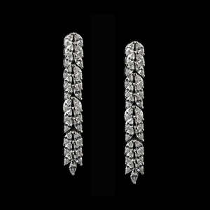 Pendientes de Perlas Geométricas para Boda y Fiesta Clara, Plata de Ley 925, Diseño Moderno - Product Image 2