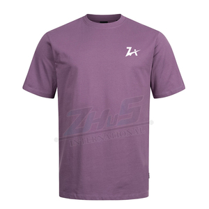 T-shirt manches courtes col ras du cou pour hommes, vêtement de rue de haute qualité, résistant, surdimensionné, en coton, - Product Image 1