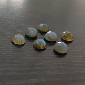 Labradorita Natural de 3mm, cabujón redondo de 2,4mm, 4,3 Cts gruesa de piedra preciosa, lote de Iroc, piedras preciosas sueltas de alta calidad, 25 uds. - Product Image 4