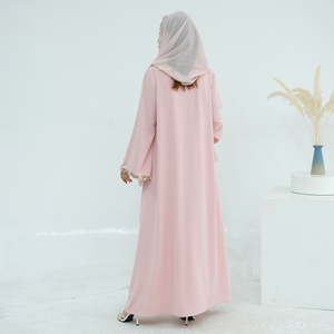 Abaya ouverte Loriya rose poudré avec dentelle et ensemble <span class=keywords><strong>hijab</strong></span> 2026 – Vêtements modestes pour femmes musulmanes, abaya florale pour mariage, <span class=keywords><strong>robe</strong></span> de <span class=keywords><strong>demoiselle</strong></span> <span class=keywords><strong>d</strong></span>'<span class=keywords><strong>honneur</strong></span> - Product Image 5