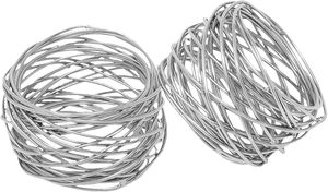 Rond de serviette en argent sterling super luxueux en forme de vintage unique pour décor de table de fête de mariage rond de serviette exclusif indien noël - Product Image 4