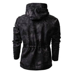 เสื้อแจ็คเก็ตสำหรับเล่นกีฬา สีดำ ราคาขายส่ง เสื้อแจ็คเก็ตกันน้ำสำหรับล่าสัตว์ เสื้อแจ็คเก็ตลายพรางสำหรับล่าสัตว์ เสื้อแจ็คเก็ตแบบ softshell สำหรับล่าสัตว์ แบบสั่งทำ - Product Image 6