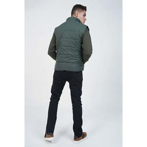 Unze London Men's ECRAF Puffer Parka Casual Winter Jacket Custom Logo Hooded Nylon Outerwear Waterproof Polyester Cotton <b>Print</b> - Product Image 3