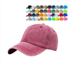 Casquette de baseball unisexe jaune fluo tie dye, casquette de sport vintage ajustée et non structurée avec protection solaire - Product Image 2