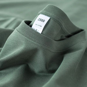 Directo de fábrica, precio bajo, nueva moda, 100% algodón puro, Camiseta con cuello redondo, venta al por mayor, camisetas de manga corta transpirables de verano - Product Image 2