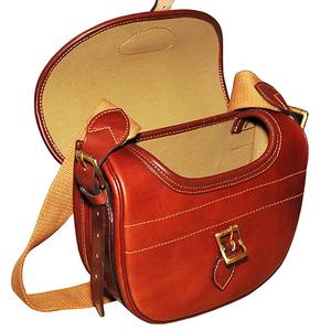 Sac à cartouches en cuir, brun britannique, cuir de vachette pleine fleur de qualité supérieure, spécialement traité, luxueux, capacité jusqu'à 125 cartouches - Product Image 4